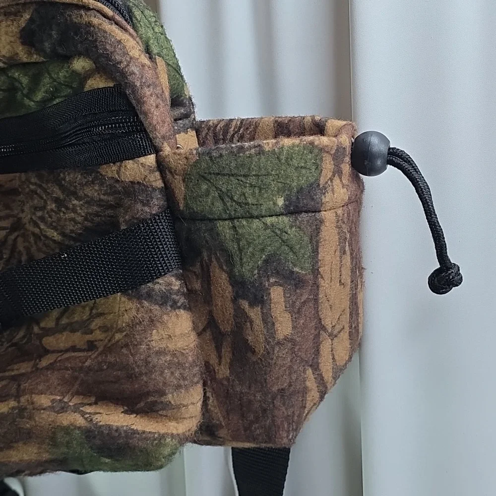 Camo Fanny Pack Adjustable Double Water Bottle Pockets 2 Compartment Zippered‎